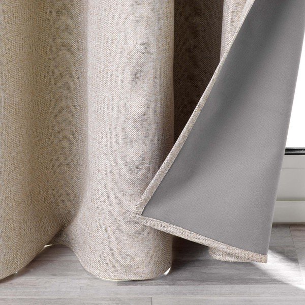 Бежова затъмняваща завеса 140x260 cm Crepuscule – douceur d'intérieur-image-3