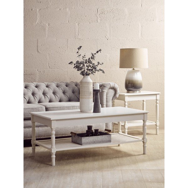 Бяла масичка за кафе 60x120 cm Heritage – Premier Housewares-image-1