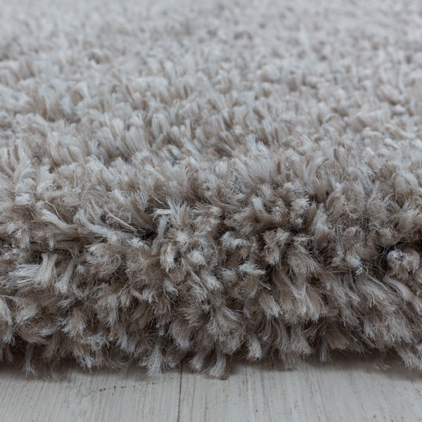 Светлокафяв кръгъл килим ø 200 cm Fluffy – Ayyildiz Carpets-image-3