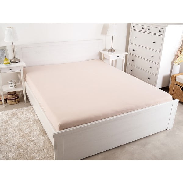 Светлокафяв стреч чаршаф 140x200 cm - B.E.S.-image-2