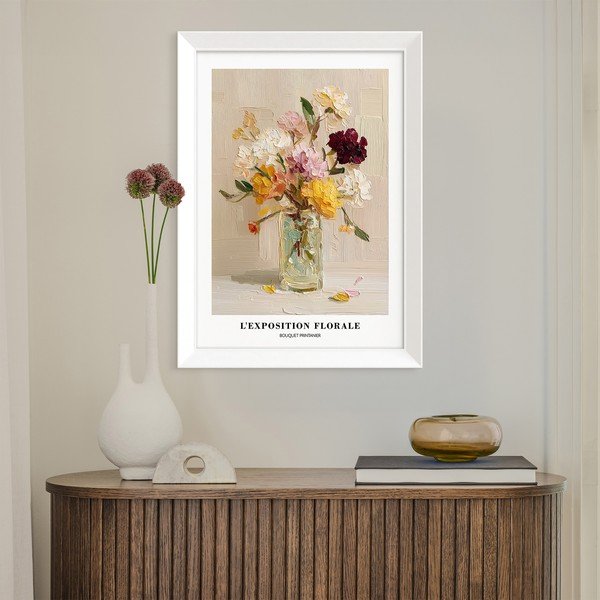 Печатна картина с включена рамка 56x75 cm Sunny Bouquet – Styler-image-2
