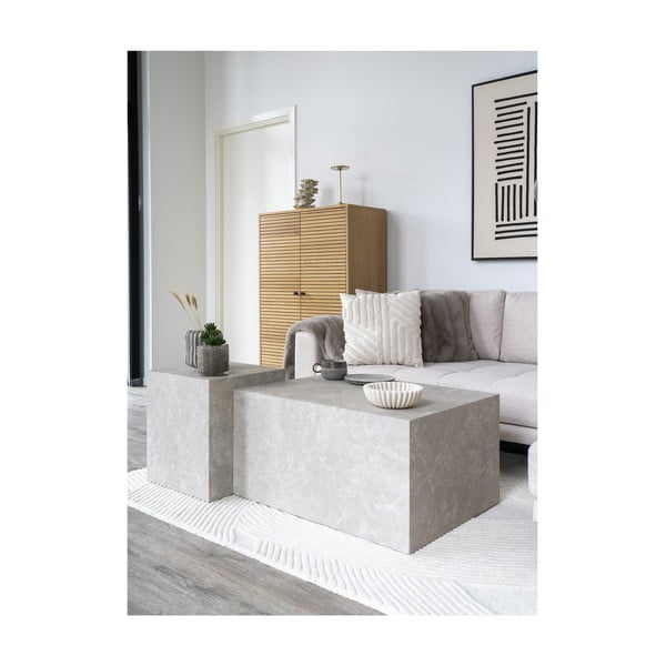 Сиви глинени чинии в комплект от 4 бр. ø 21 cm Selma – House Nordic-image-3