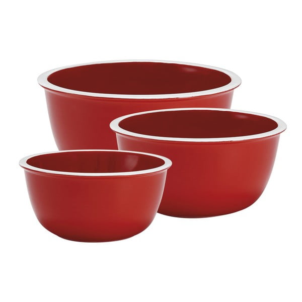 Комплект от 3 червени чаши от фаянс Logan - Ladelle