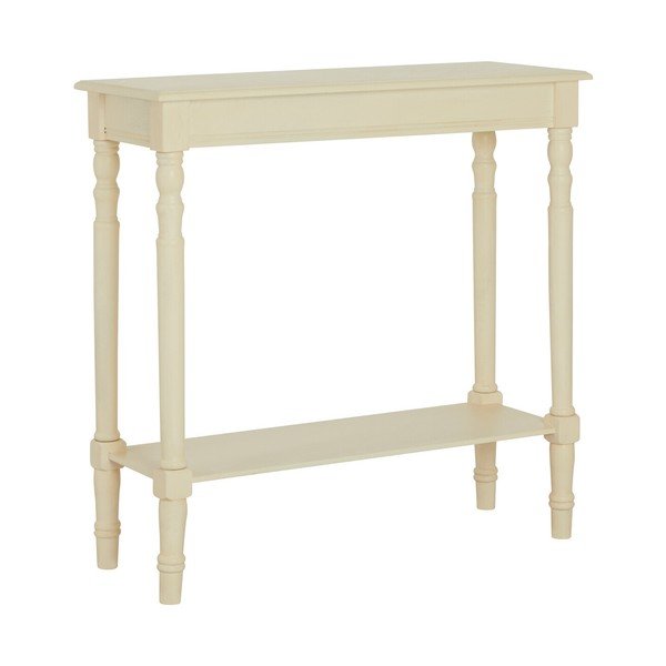 Конзолна маса от масивен бор в цвят слонова кост 30x80 cm Heritage – Premier Housewares