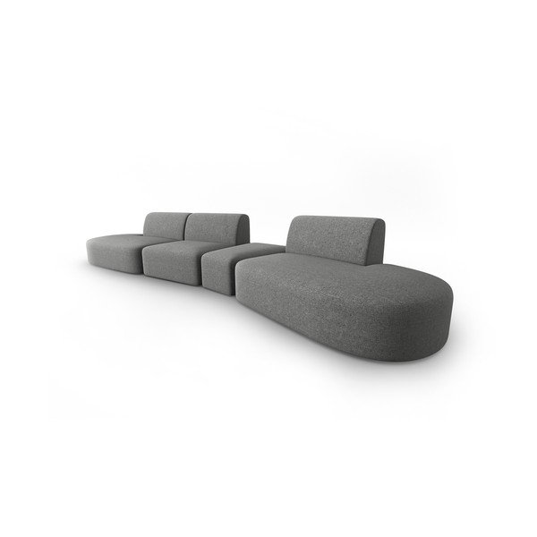 Сив диван 412 cm Shane - Micadoni Home-image-1