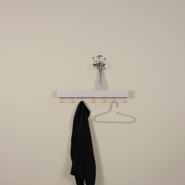 Кафяво-сива метална стенна закачалка с рафт 72 cm Dax Play – Spinder Design-image-3