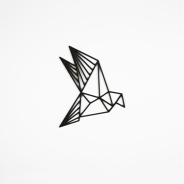 Комплект от 3 черни декорации за стена Fly Away - Evila Originals-image-3