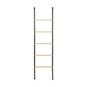 Черна/естествена метална декоративна стълба Bambusa - Wenko