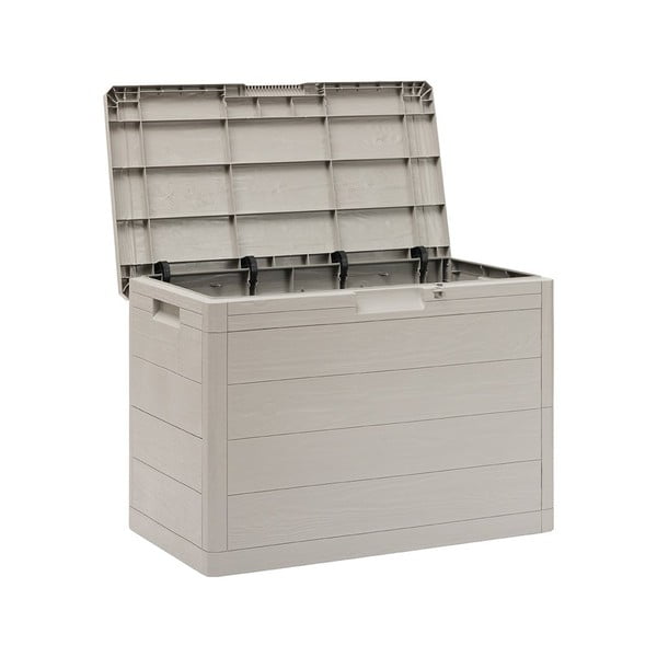 Светлосива пластмасова градинска кутия за съхранение Woodys – Toomax-image-4