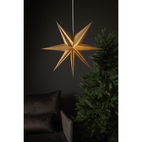 Коледна светлинна украса в златист цвят ø 60 cm Point - Star Trading-image-3