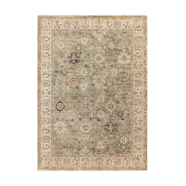 Зелен/бежов ръчно изработен килим 120x160 cm Heriz Ornate – Asiatic Carpets