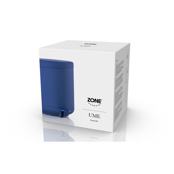 Синьо  пластмасово кошче за боклук с педал 4 l Ume – Zone-image-3