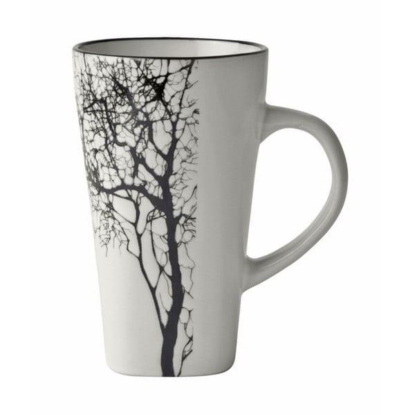 Бяла чаша от камък Дърво, 300 ml - KJ Collection