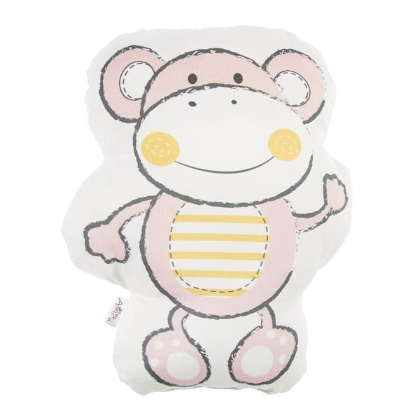 Розова бебешка възглавница с памук Mike & Co. NEW YORK Възглавница играчка Beatto, 31 x 36 cm - Mike & Co. NEW YORK