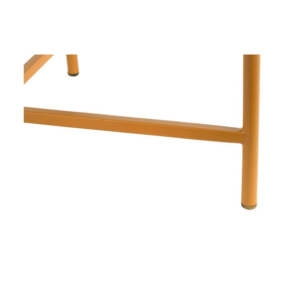 Метална кръгла масичка за кафе в цвят жълта охра ø 50 cm Meseta  – Leitmotiv-image-2