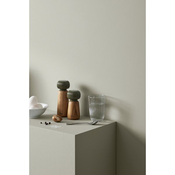 Зелена/в естествен цвят мелничка за сол и пипер от масивно дърво Hammershøi – Kähler Design-image-1