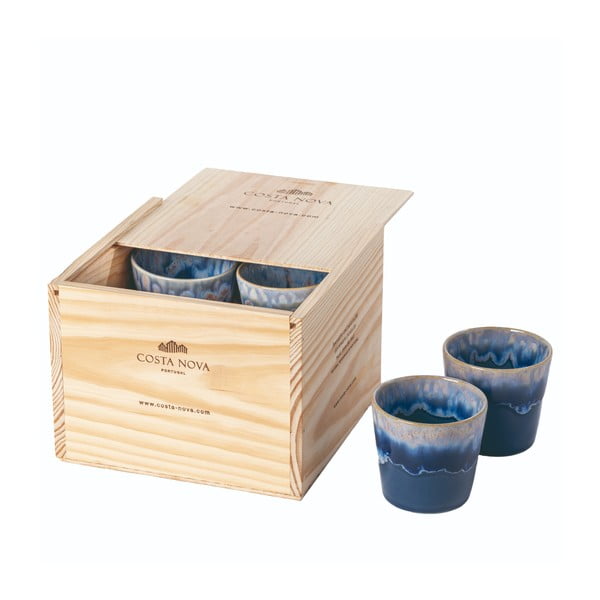 Сини чаши за еспресо от керамика в комплект от 8 броя Grespresso - Costa Nova