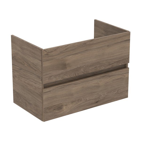 Стенен шкаф за мивка от декор от орех в естествен цвят 80x55 cm Eurovit+ – Ideal Standard-image-1