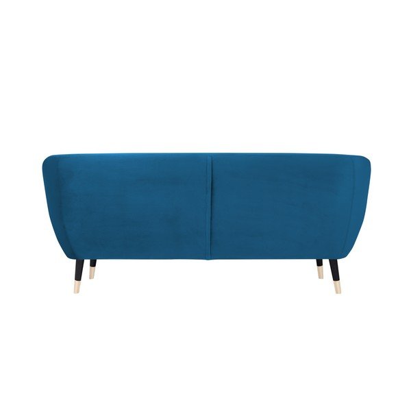 Син диван с черни крачета Mazzini Sofas Benito, 188 cm-image-4