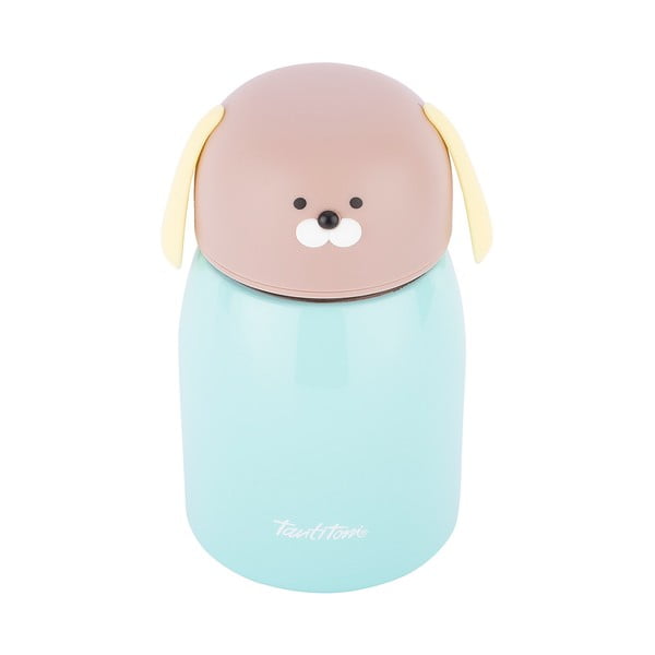 Светлозелена термобутилка от неръждаема стомана Cute Doggy, 280 ml - Tantitoni