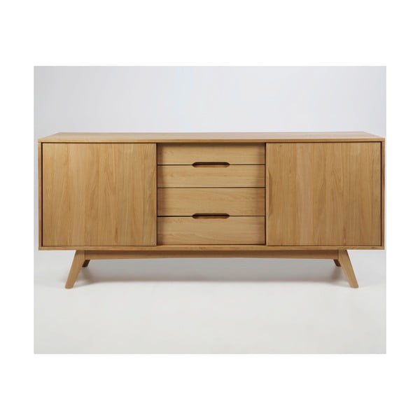 Нисък скрин от дъб 180x84 cm Marte - Actona-image-4