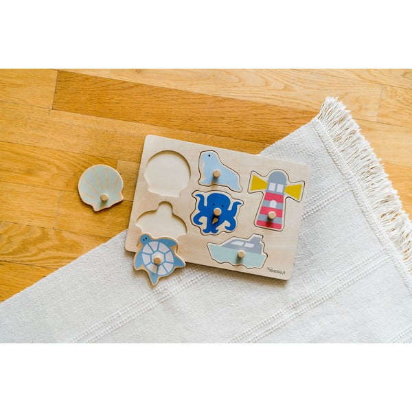 Дървен  пъзел (брой части 6) Ocean – Kindsgut-image-3