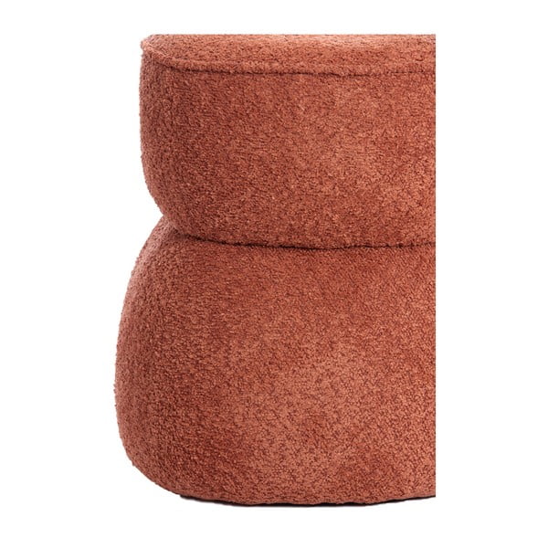 Оранжева табуретка от плат букле Leyla – Light & Living-image-4