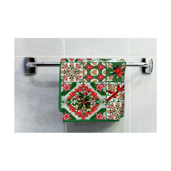 Коледна кърпа за баня с мозайка, 170 x 80 cm - Crido Consulting