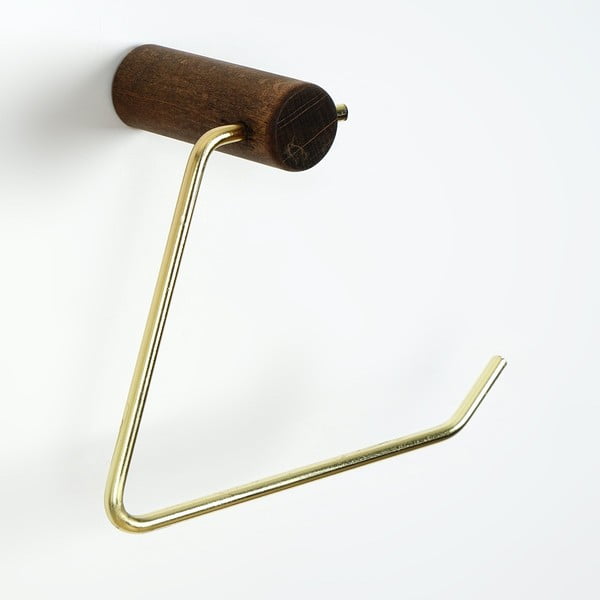 Стенна дървена поставка за тоалетна хартия - Kalune Design-image-2