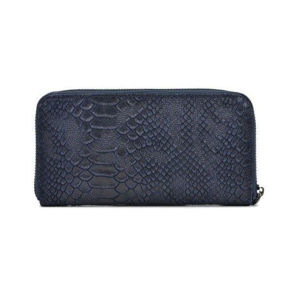 Тъмносиня кожена чанта Mangotti Muriello - Mangotti Bags-image-3