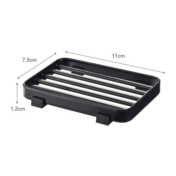 Черна подложка за сапун Tower - YAMAZAKI-image-2