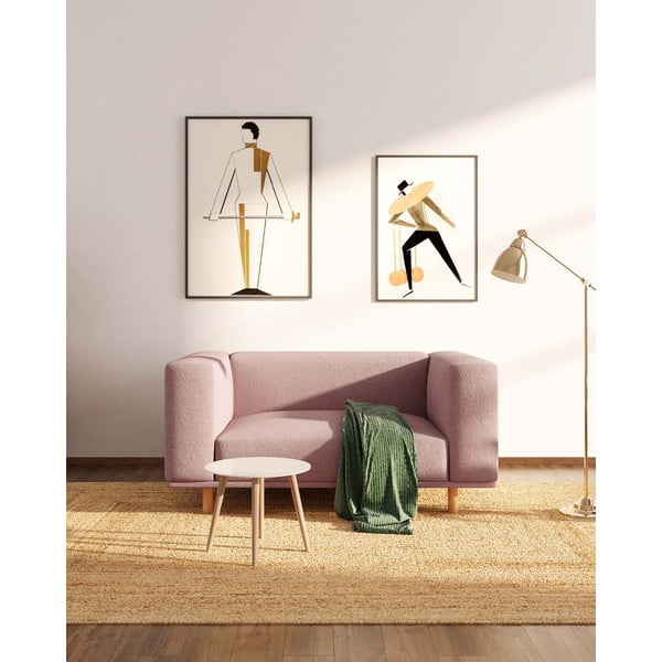 Розово кресло от плат букле Kukumo - Ame Yens-image-1
