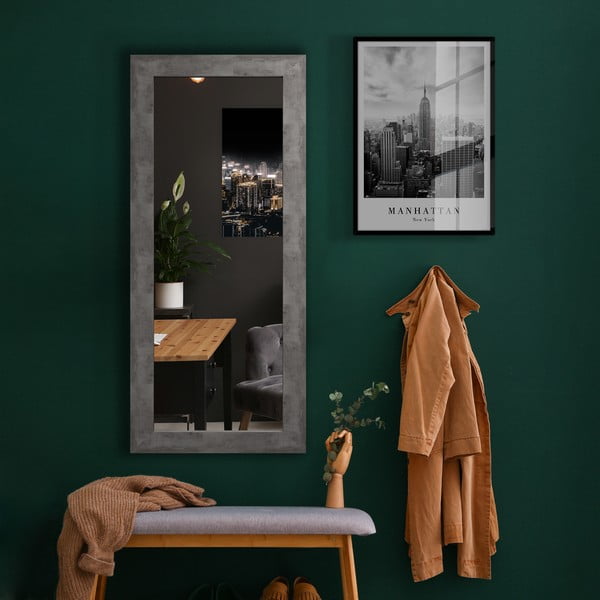 Стенно огледало със сива рамка , 60 x 148 cm Jyvaskyla - Styler-image-1