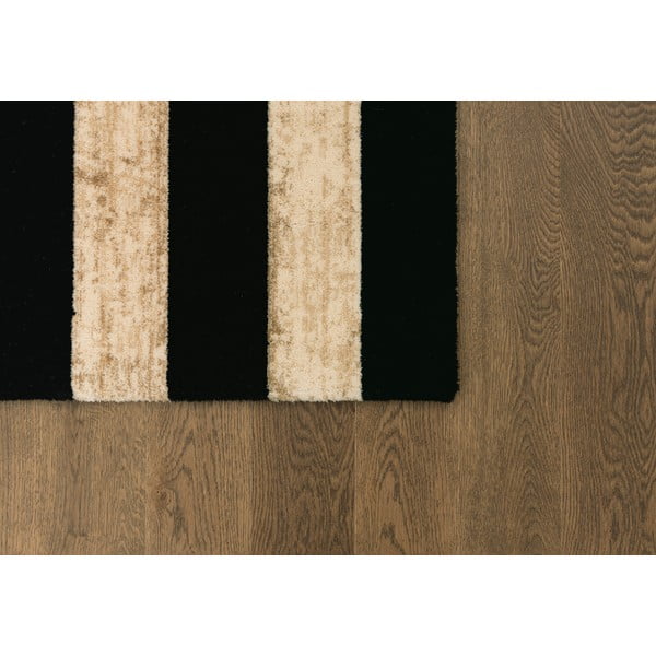 Черно-бежов вълнен килим 200x300 cm Agnus Art Deco II – Agnella-image-3