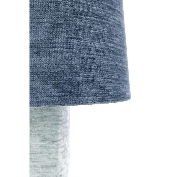 Синя метална настолна лампа с текстилен абажур (височина 50 cm) Demra – Bizzotto-image-3