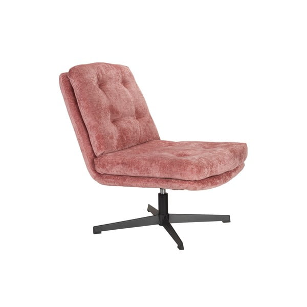 Розово въртящо се кресло Kai – White Label