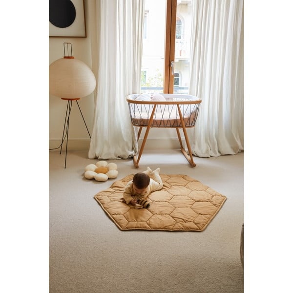 Жълто детско килимче за игра Honeycomb – Lorena Canals-image-3