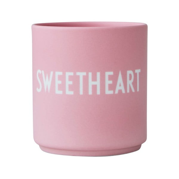 Розова порцеланова чаша , 300 ml Sweetheart - Design Letters