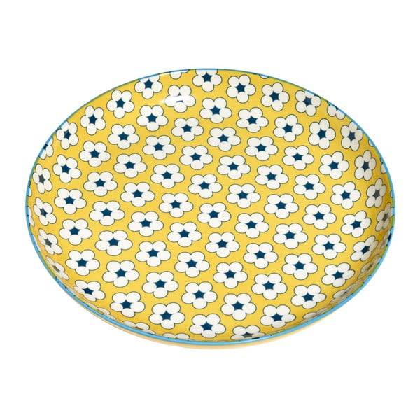 Žlutý porcelánový talíř Maxwell & Williams Cotton Bud, ⌀ 9,5 cm