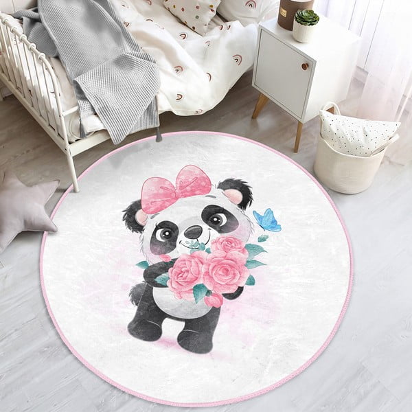 Бял детски килим ø 100 cm Comfort - Mila Home-image-3