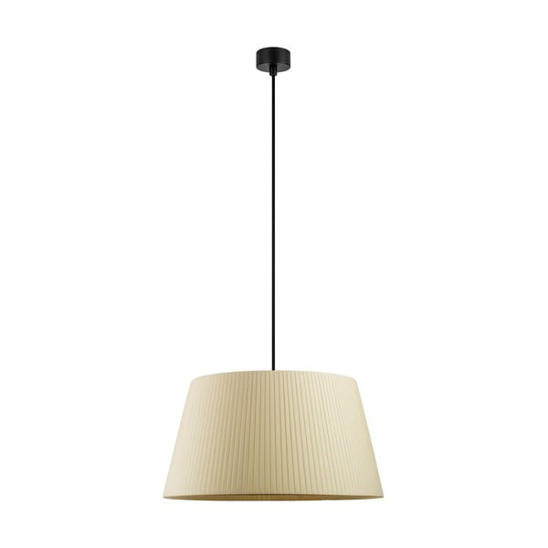 Бежова висяща лампа с черен кабел , ⌀ 45 cm Kami - Sotto Luce