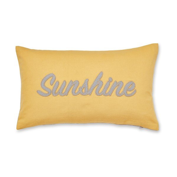 Жълта памучна декоративна възглавница Sunshine, 30 x 50 cm Sunsine - Cooksmart ®