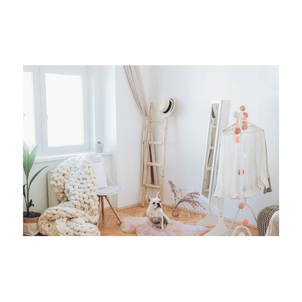 Бяла стояща кутия за бижута с огледало и LED светлина Bien - Bonami Essentials-image-3