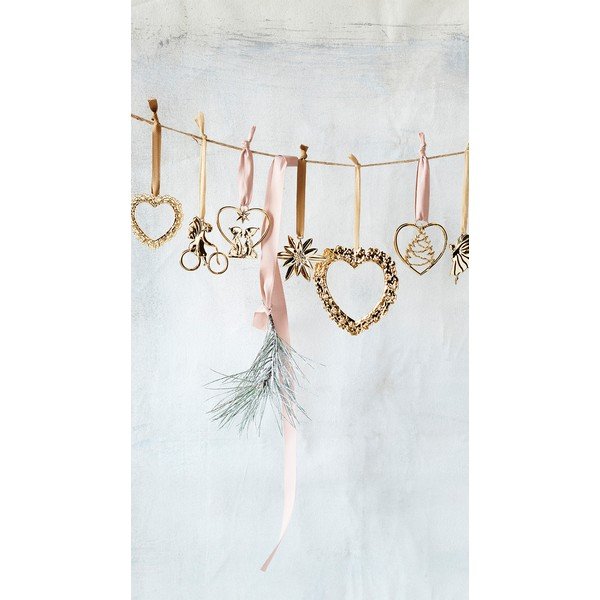 Висяща коледна украса в златист цвят - Kähler Design-image-4