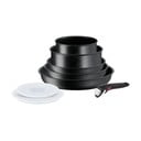 Алуминиев комплект съдове 8 бр. INGENIO Black stone L3998802 – Tefal