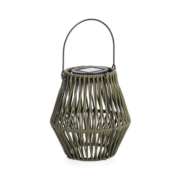 LED фенер със соларен панел в цвят каки (височина 17 cm) Juny – Yes Everyday