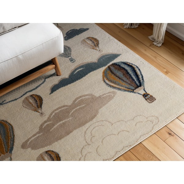 Кремав детски килим 120x170 cm Hot Air Balloon – Hanse Home-image-1