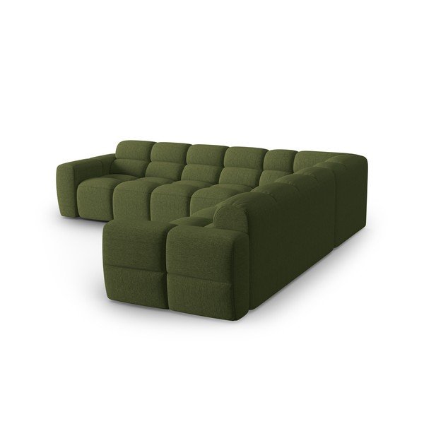 Зелен ъглов диван Lisa – Micadoni Home-image-3