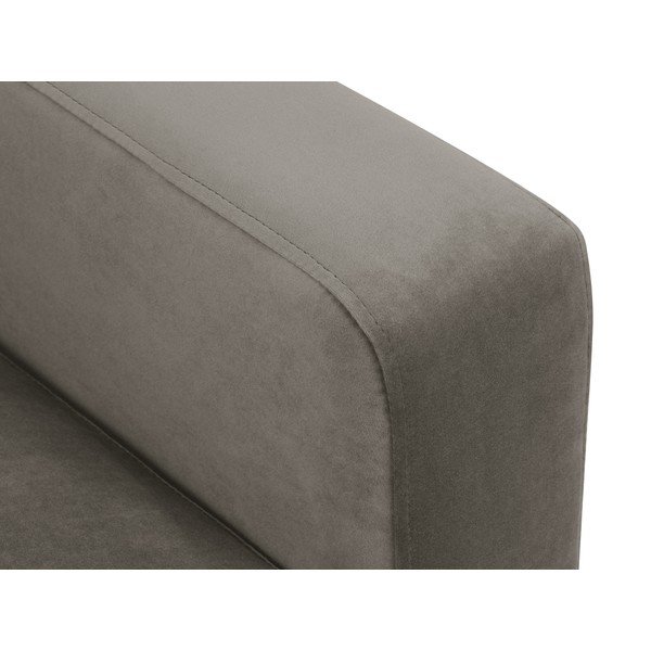 Диван от сиво кадифе , 220 см Harmony - Kooko Home-image-1