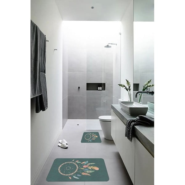 Зелени килими за баня в комплект от 2 бр. 60x100 cm – Mila Home